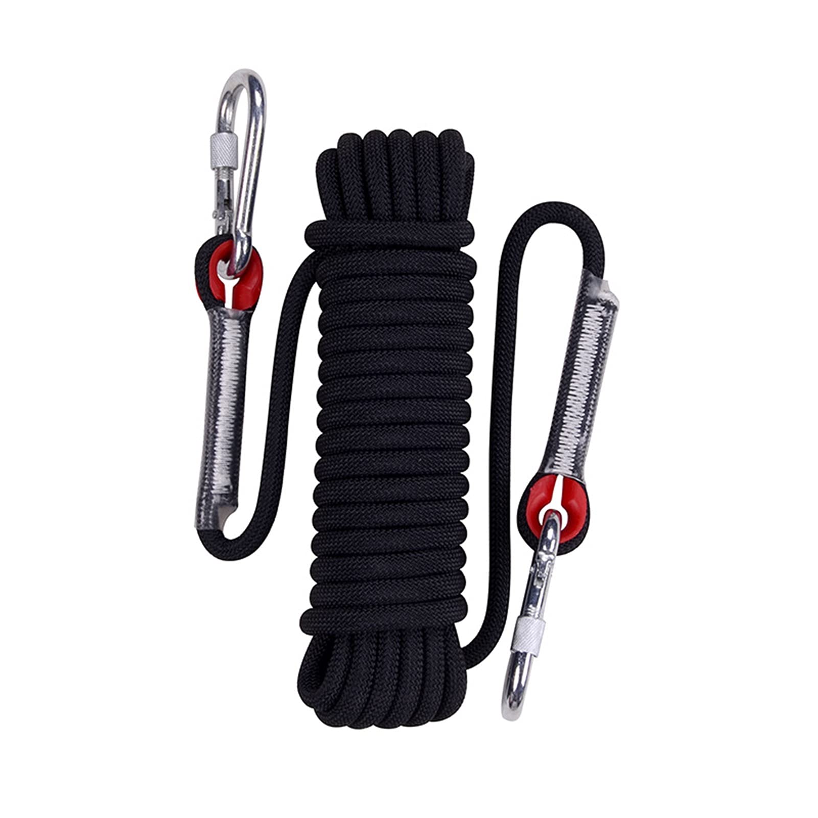 Paracord,Kletterseil,Climbing Rope 10mm x 10m 20m 30m 50m Rock Klettern Seil Outdoor Camping Ausrüstung Gear Wall Hill Survival Feuer Flucht Sicherheit Gestreifte Schnalle Seil