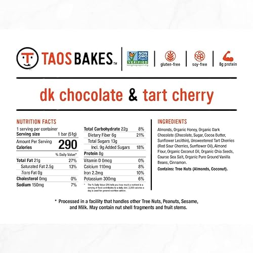 Miniatura 34 de Taos Bakes – Paquete variado – Barras de desayuno – Barras de granola con alto contenido de proteínas y altas en fibra – Sin gluten y sin OMG