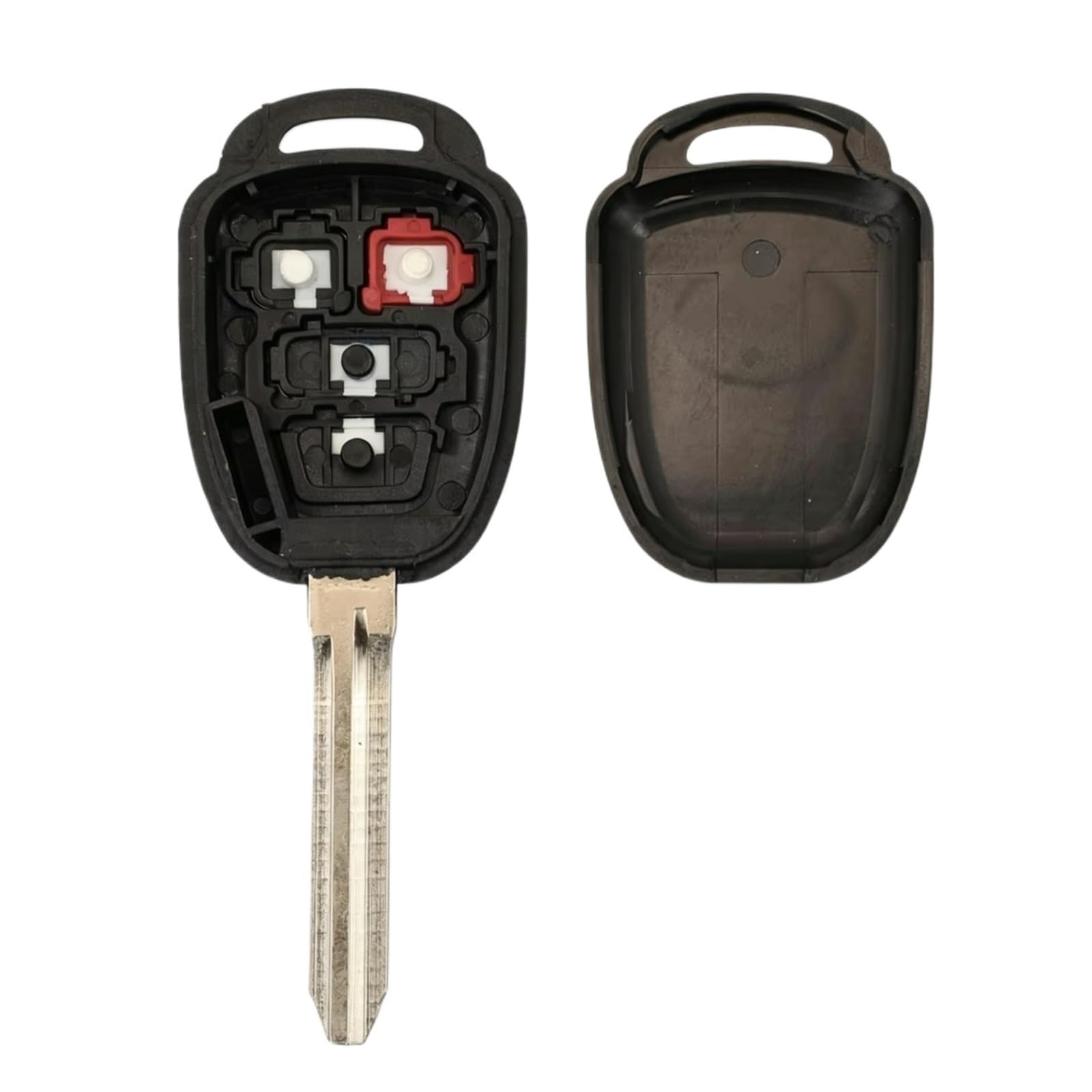Compatible Con Toyota Para Camry Para Prius 2012 2013 2014 2015 2016 2017 2 3 4 Botones Carcasa Para Llave Remota TOY43 Sin Cortar(2 Buttons)