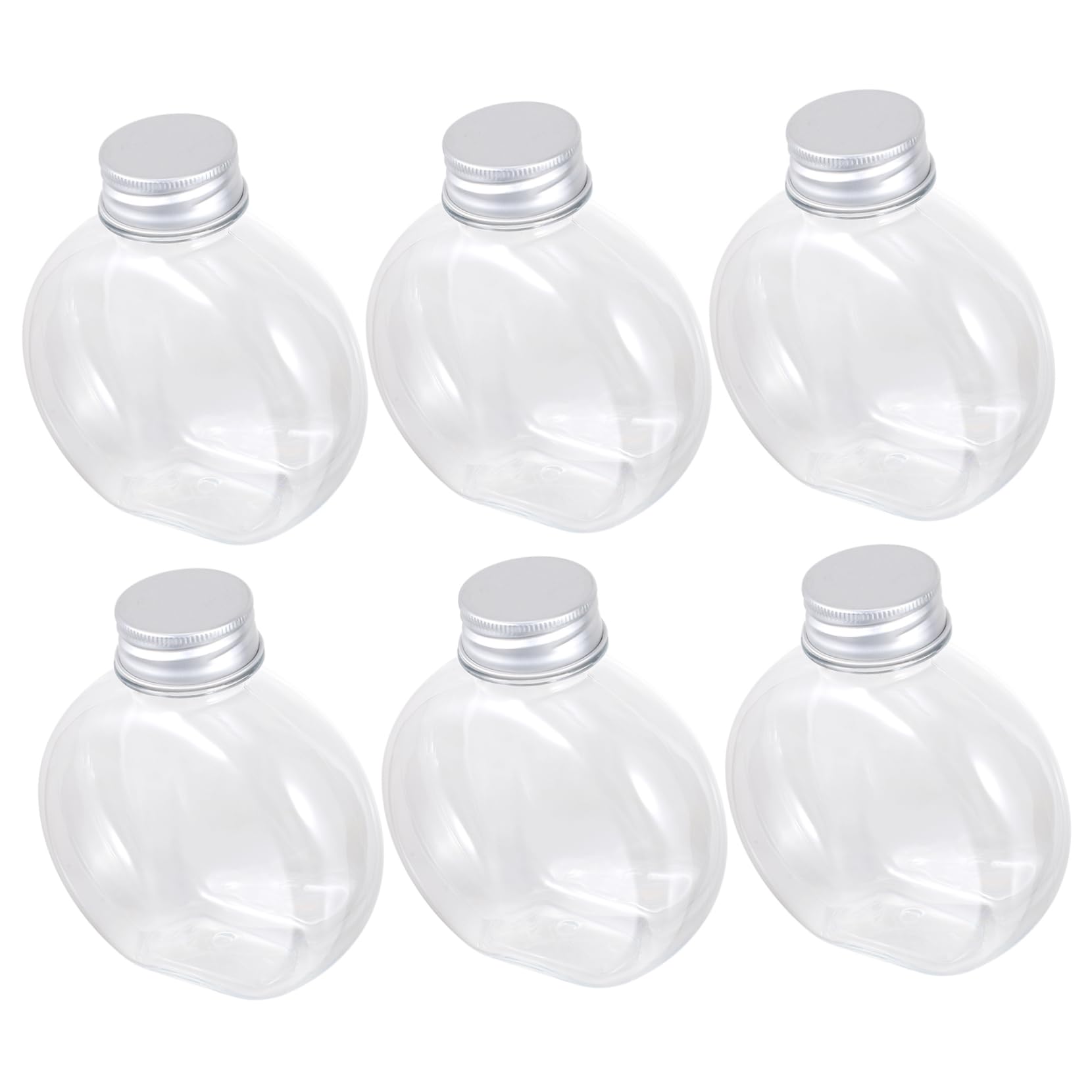 DECHOUS Milk Tea Bottles 6 Pack Juice Container Syrup Bottles Beverage Storage Leakproof