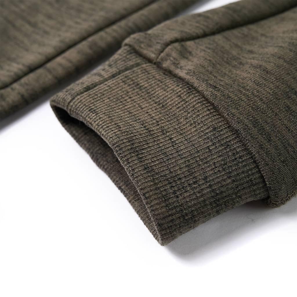 Dziecięce spodnie dresowe, khaki melanż, 128