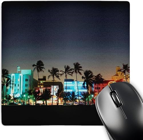 3dRose USA Florida Miami Beach Ocean Drive Hoteles Art Deco en Dusk Mouse Pad mp_192146_1 3dRose USA Florida Miami Beach Ocean Drive Hoteles Art Deco en Dusk Mouse Pad mp_192146_1