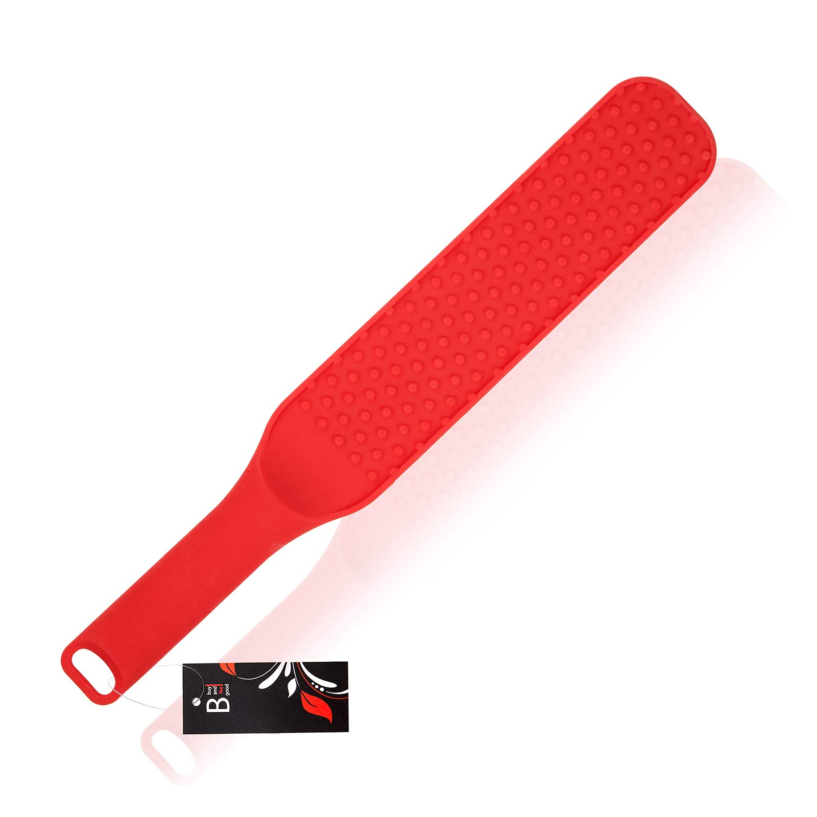 « EXCITING DOULEUR » - 35,0 cm de large SLAPS EN SILICONE en PREMIUM SILICONE de/Pagaie ou fouet érotique en rouge corail