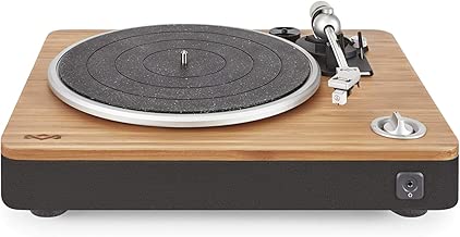 House of Marley, Stir It Up Turntable - 45/33 RPM, USB jack in back for analog to PC recording, Replaceable Cartridge, Bamboo Plinth, EM-JT000-SB Signature Black - coolthings.us