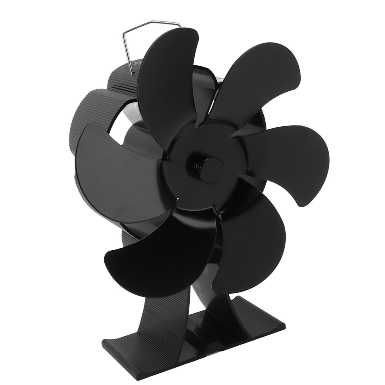 Yosoo Health Gear Ventilatore per Stufa, Ventilatore per Stufa a Legna Alimentato a Calore a 6 Pale, per Camino Termodinamico in Lega di Alluminio, Circolazione di Calore a Basso Rumore per