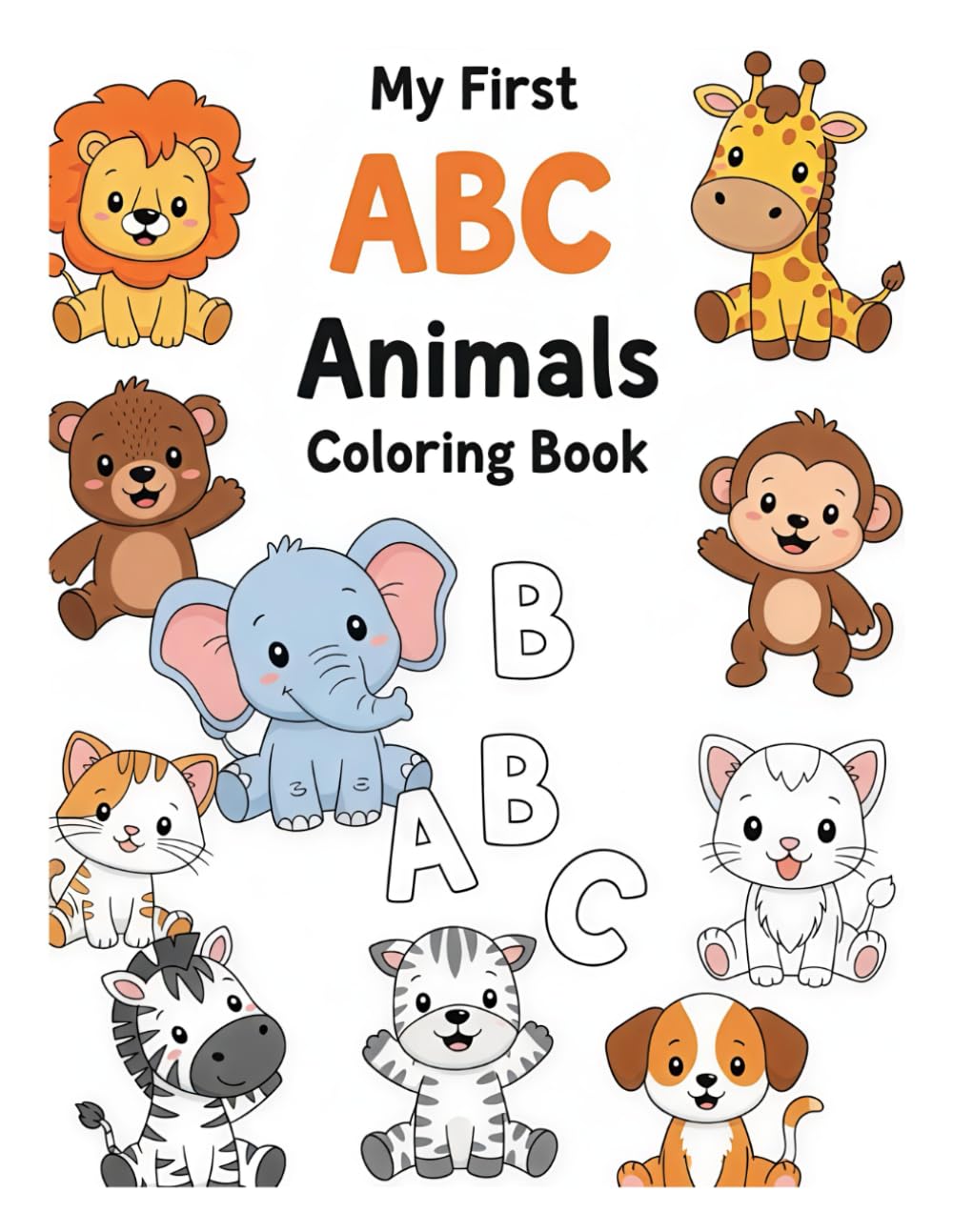 My First ABC Animal Coloring Book: Learn ABC with Animals