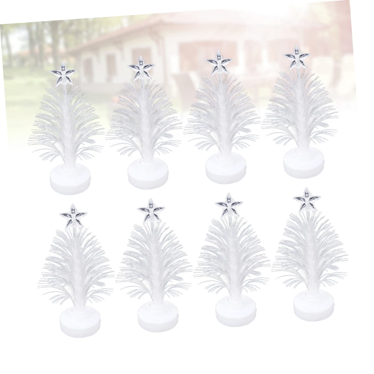 DOITOOL 8pcs Led Christmas Tree Night Light Decorative Lights for Indoor Spaces for Home and Delicate and Lifelike Design Random Style