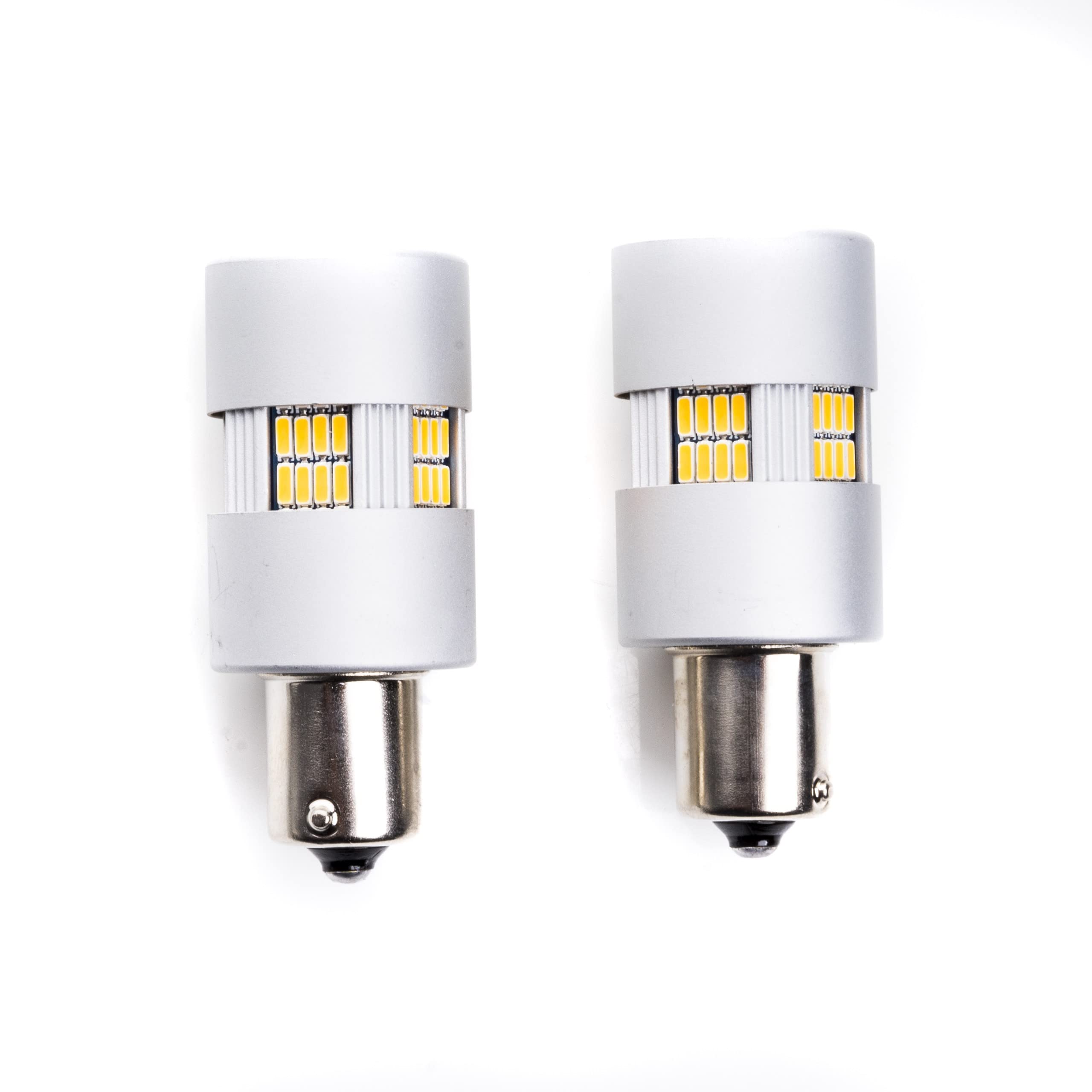 EinParts PY21W LED Lampadine 1700-1800K (Arancia) CANBUS 12V per Auto 135 x SMD 4014 LED, BAU15S