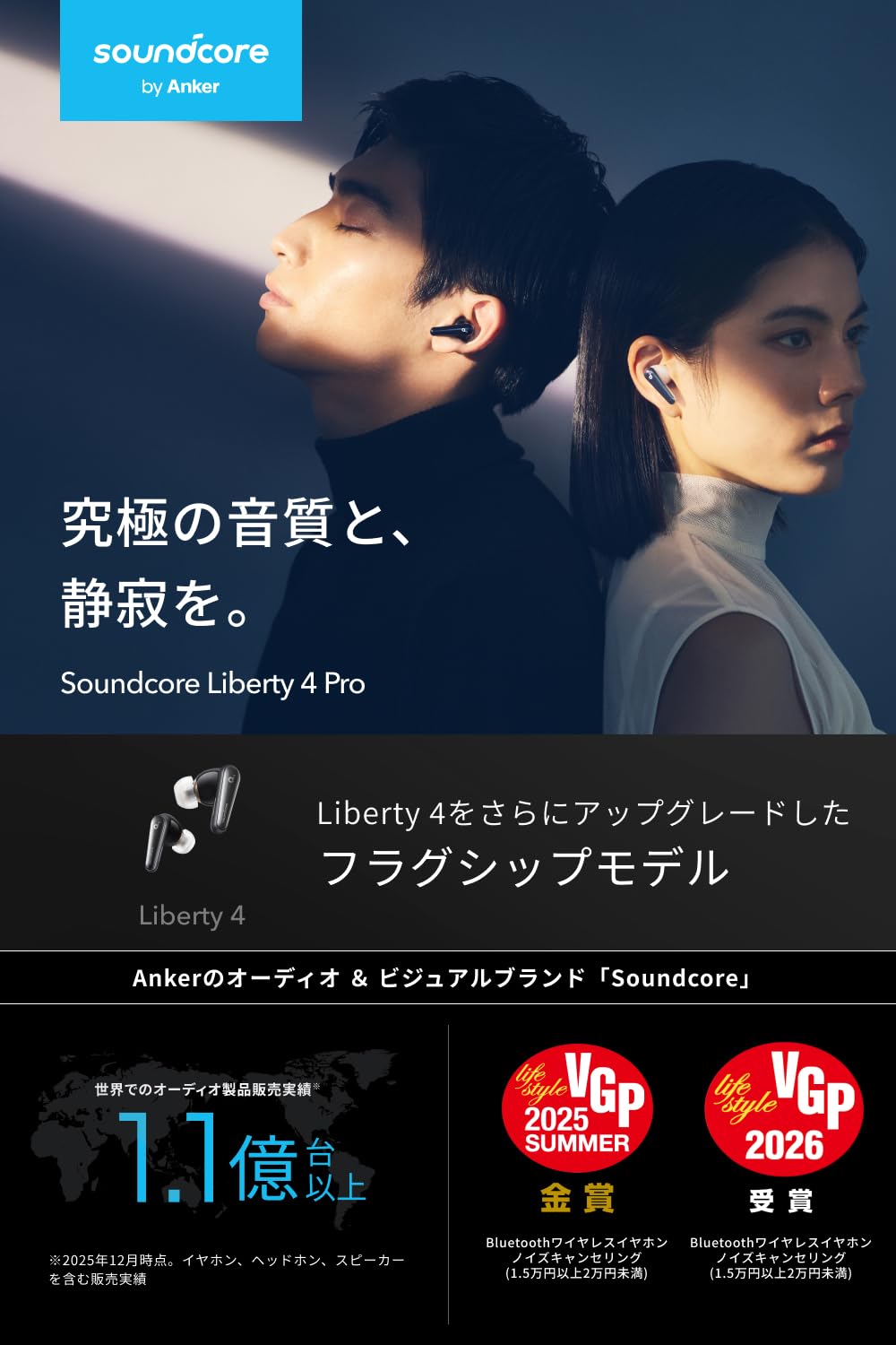Anker Soundcore Liberty 4 Pro (Bluetooth 5.3) [In-Ear Fully