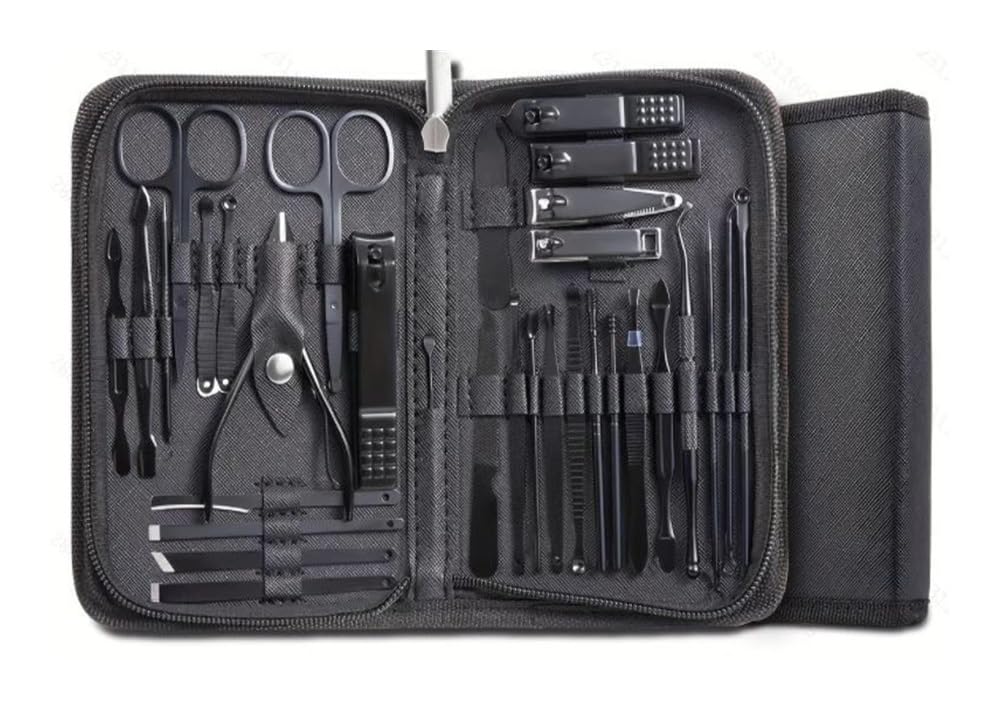 32-teiliges Nagelknipser-Set aus Edelstahl, professionelles Maniküre-Werkzeug für Füße, Zehennagelknipser, Fingernagelknipser