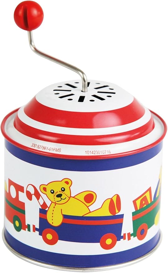 LENA 52756 Musikdrehdose Spielkiste, Musikdose ca. 10,5 x 7,5 cm, Blechdrehdose mit Melodie Der ...
