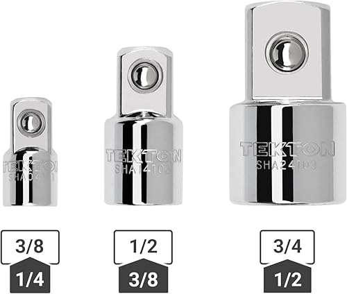 Miniatura 17 de TEKTON Adaptador de unidad de 3/4 pulgadas (F) x unidad de 1 pulgada (M) SHA34104