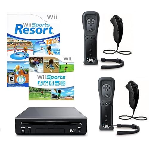 Nintendo Wii Sports & Resort Special Value Edition (Renewed) (2 Player Black)