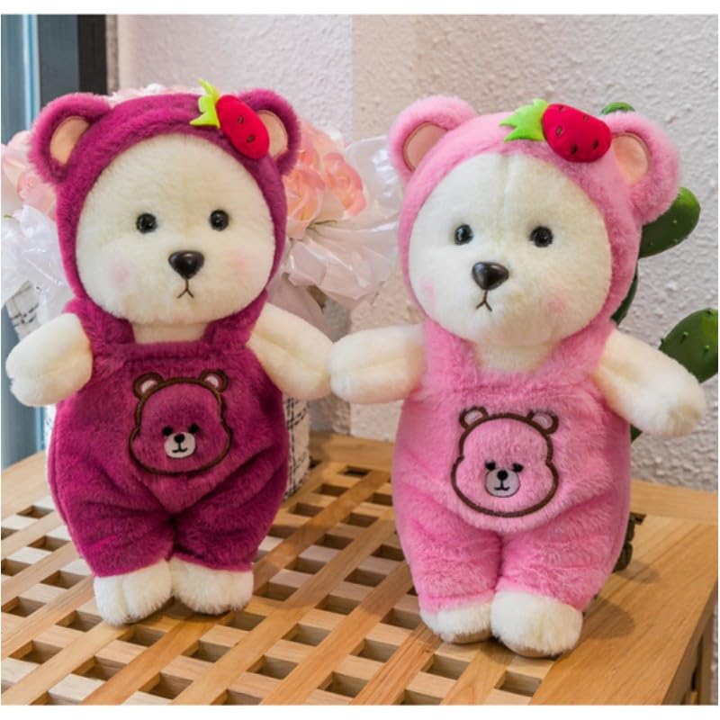 Image of Storescent Soft Toys for Kids - Stuffed Animal Plush Soft Toy for Boys & Girls | Plushie Toy Pink Bear, 30cm