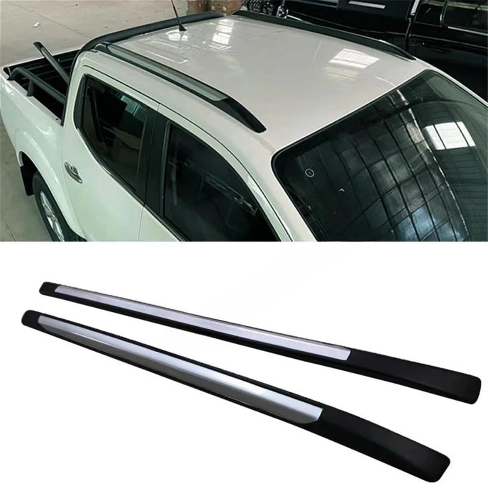 Portabagagli Da Tetto Barre Portatutto Per Toyota Per Hilux Per Revo 2015-2021 Fissaggio A Vite Per In Alluminio Pick-up Per Trasporto Bagagli