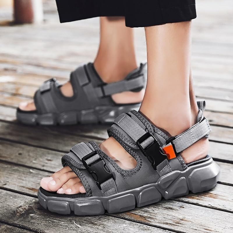 Men's Sport Sandals Outdoor Hiking Sandals Hollow Athletic Lightweight Trail Walking Casual Water Shoes4