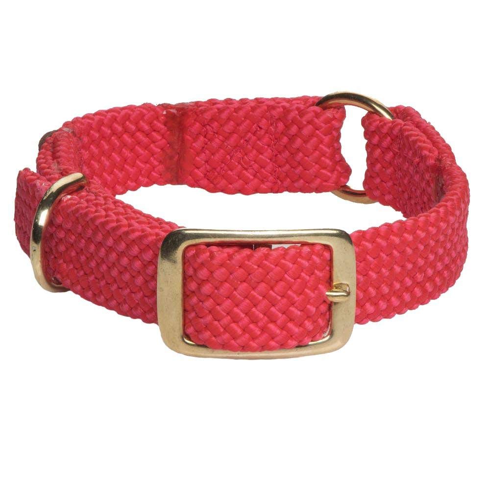 Mendota Pet Braid Collar - Center Ring - Dog Collar - Made in The USA