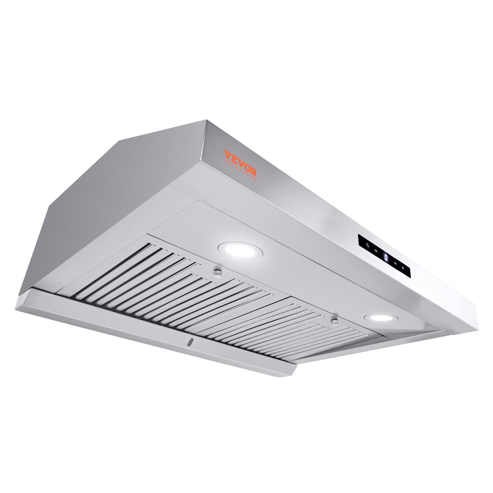 VBENLEM TF2775 Non-Ducted Ductless Range Hood with Touch Control Lights Exhaust Fan for Under Cabinet, 30-Inch, Silver
