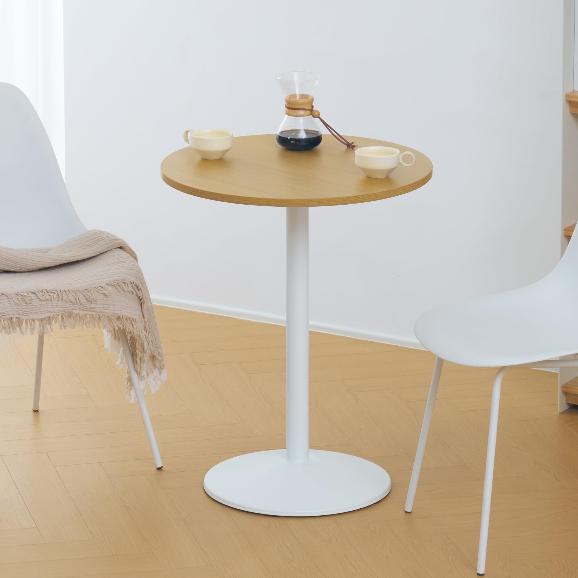Amazon｜VENTOTA カフェテーブル 円形 直径60cm ダイニングテーブル 丸