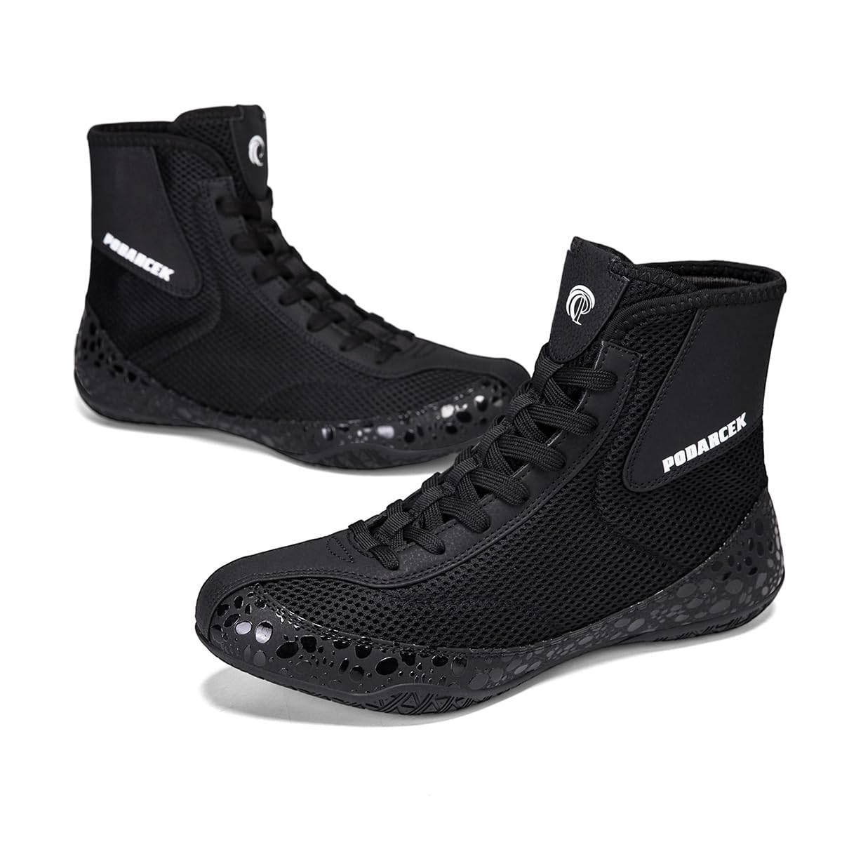 Zapatillas De Boxeo para Hombre De Caña Alta, Transpirables, con Cordones, para Entrenamiento De Boxeo, Kickboxing, Gimnasio Y Competiciones Deportivas