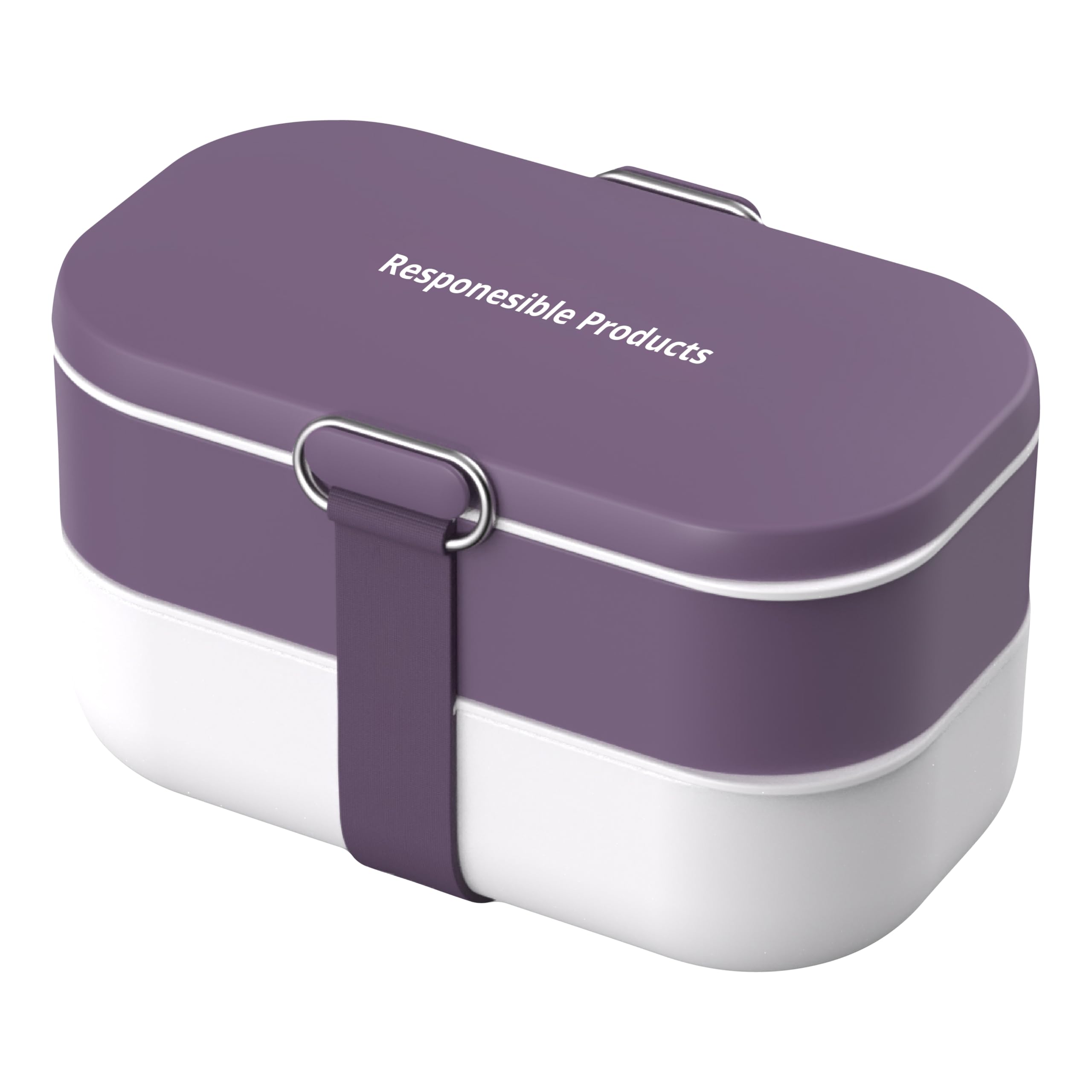 Responsible Products Leak Resistant Bento Box with Tableware for Adult - Teens, Insulated Lunch Box for Women - Men - Girls - Boys, BPA Free,