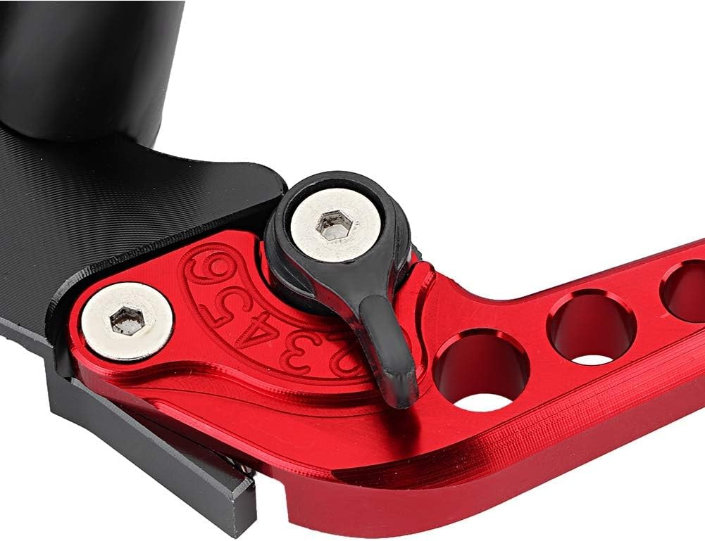 Longzhuo Levier Moto,1 Paire 7/8"(22mm) Levier Moto 50cc | Universe Frein Embrayage, Poignée de Frein pour Cross | Anti-usure et Antidérapant pour la Conduite Quotidienne(Rouge)