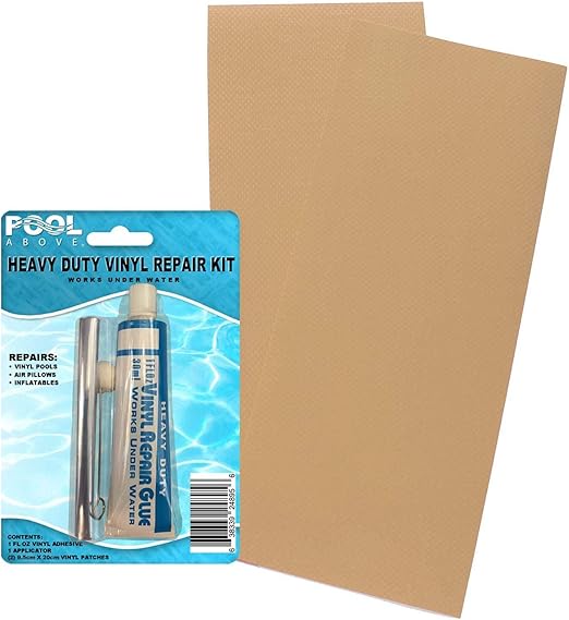 Heavy Duty Vinyl Repair Patch Kit for Inflatables Boat Raft Kayak Air Beds