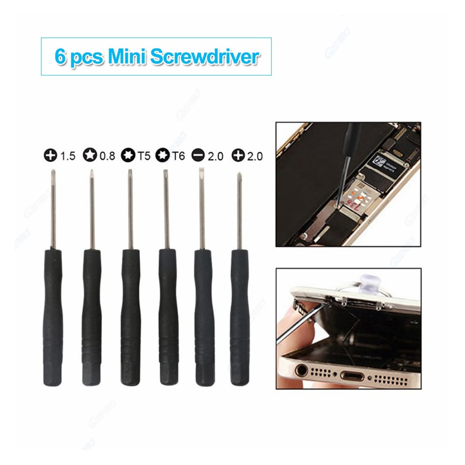 Generic Kit de herramientas de reparación de apertura de pantalla de teléfono móvil 22 en 1, destornillador, alicates, Kit de herramientas de extracción, Kit de desmontaje de teléfono móvil(22 in 1)