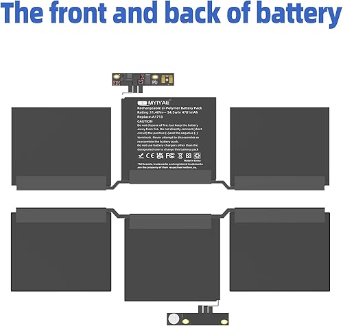 Miniatura 2 de Batería de repuesto A1713 A1708 para Apple MacBook Pro de 13 pulgadas, A1708, finales de 2016, mediados de 2017, versión EMC 3164 2978