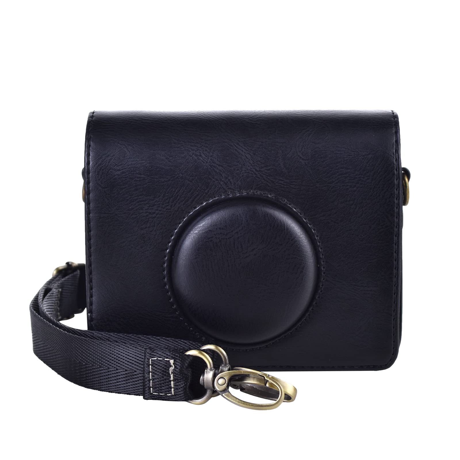 MUZIRI KINOKOO Fuji Mini EVO - Custodia per fotocamera compatibile con Fuji Mini EVO con tracolla regolabile, Nero