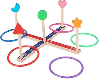 Milageto Jogo de arremesso Jogo para família Entretenimento Jogo de Jogo de arremesso de anéis para piscina interna Churrasco Festas de