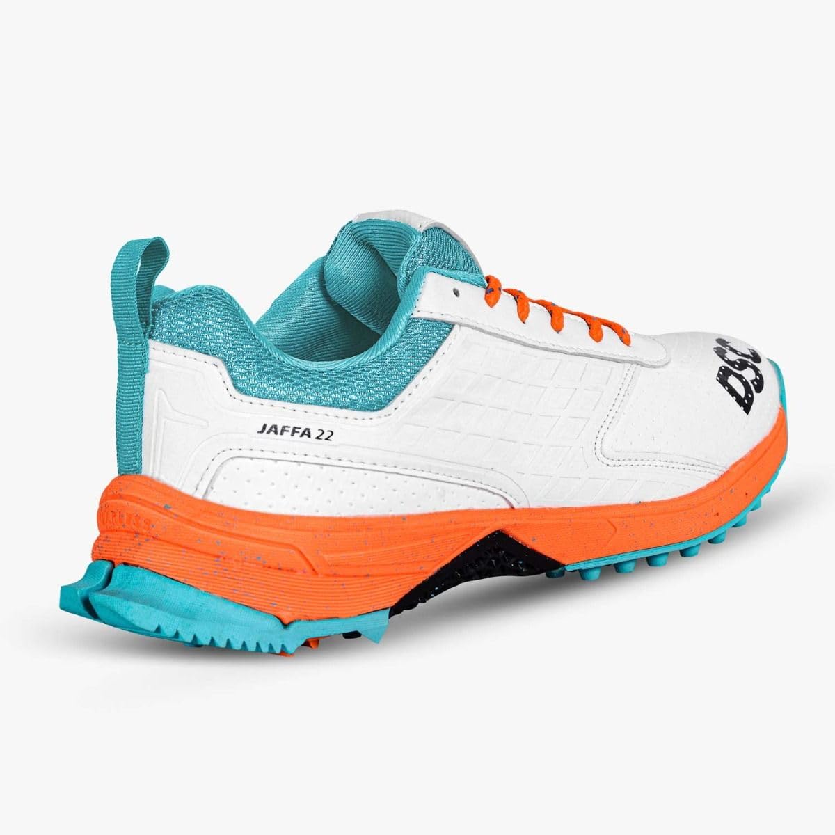 DSC Jaffa 22 Cricket Shoes for Men and Boys UK-6 EU-40 White-Orange