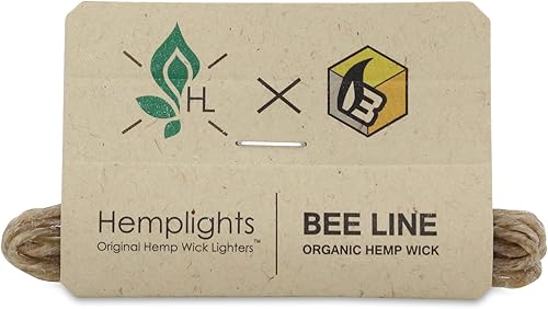 Miniatura 4 de Mechero de cáñamo (verde) + mecha de cáñamo Beeline de 5 pies