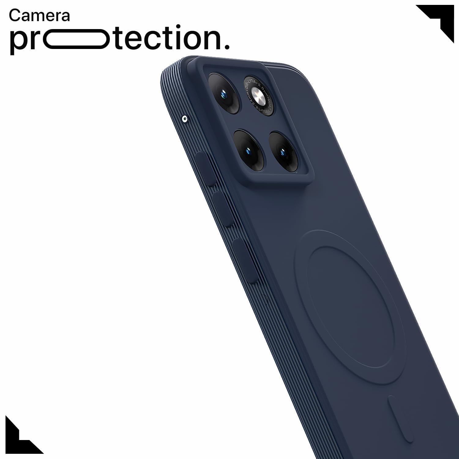 Pikkme Back Cover for Motorola Moto Edge 70 Fusion 5G Soft Matte Silicone Mag-Safe Design (Mag-Safe Not Support) Camera Protection | Slim Fit Bumper Cover (Blue) — Amazon image 5