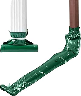 Gutter Downspout Extensions,Drain Extender Flexible for Down Spout Rain Gutter with Cable Ties - Garden Supplies for Automatic Water Drainage - Compatible with Drain Gutter and Downspouts Welts
