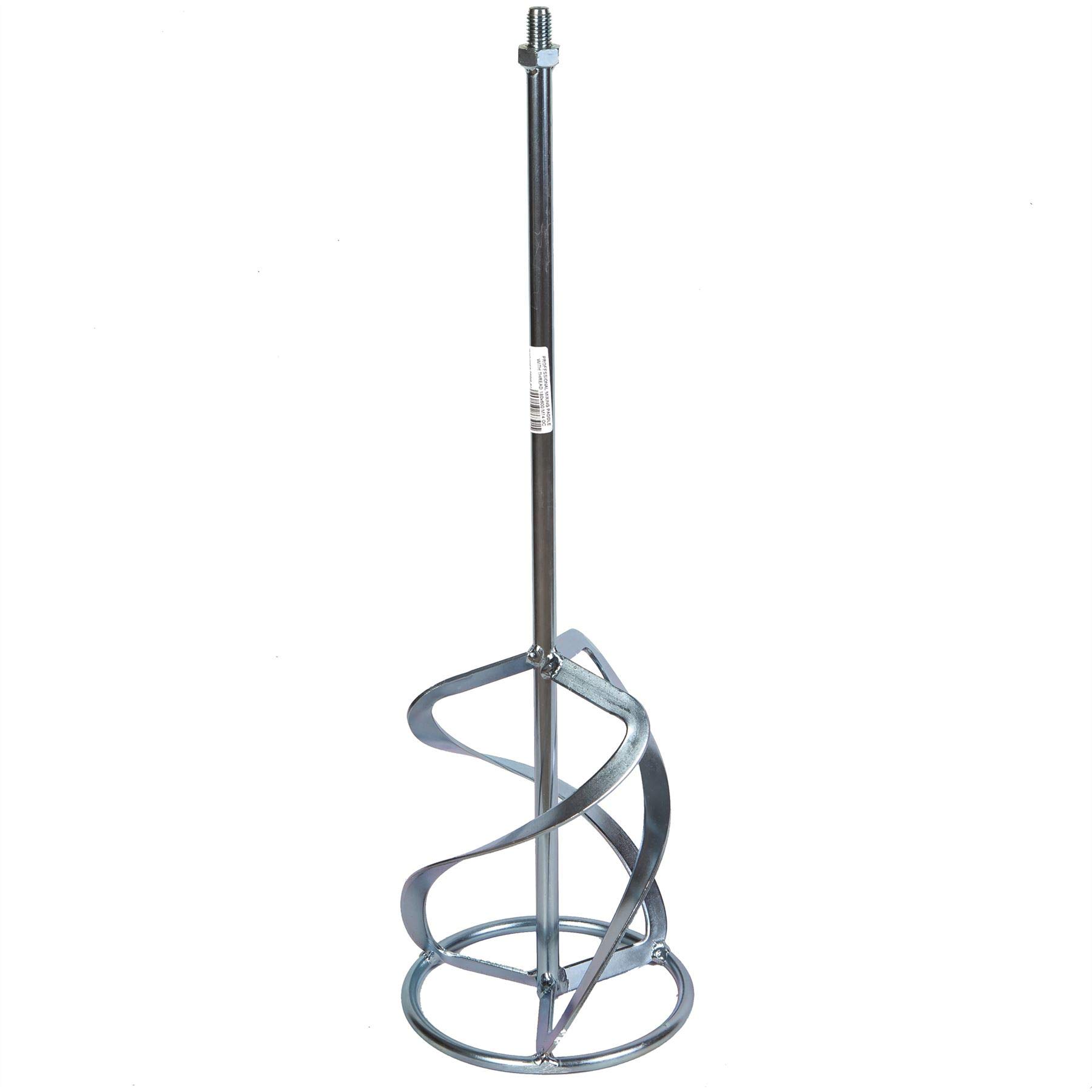 Toolty Multi-Colour Profesional Mixing Paddle - M14 Thread - Galvanized Mixer, Whisk, Stirrer - Positive 3-Blade - For Plaster, Gypsum, Adheives, Concrete, Cement, Glue, Paint, Diy (180 X 600 M14)