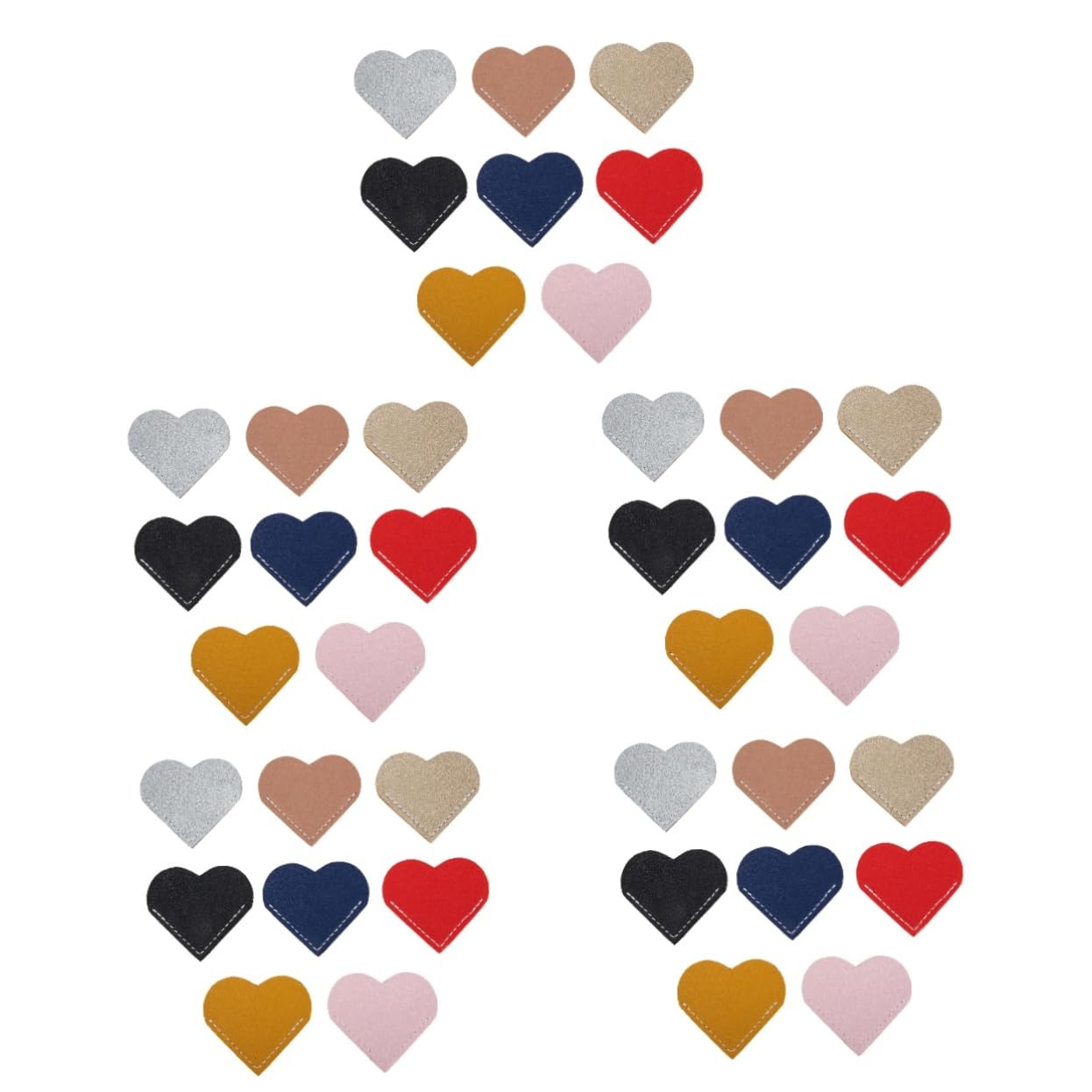 Operitacx 40pezzi Segnalibri Decorativi Forma Di Cuore Con Coperture Per Angoli Di Libri Accessori Colorati Per Album e Scrapbooking Per Regali e Decorazioni Personali