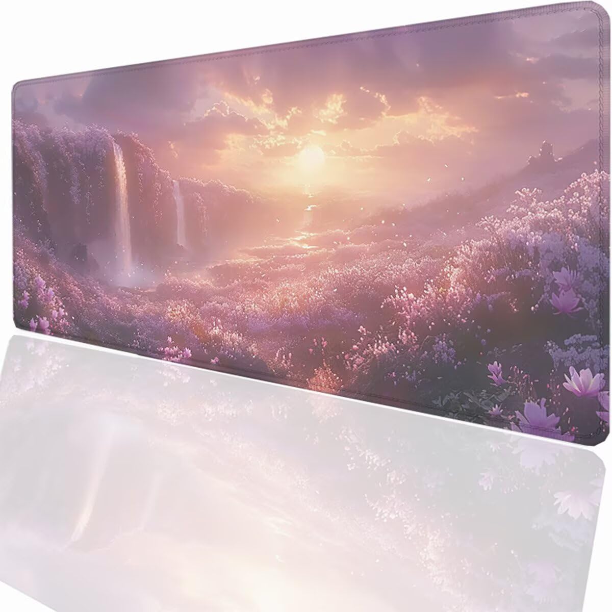 Tappetino per Mouse Gaming XXL 1200x600x3mm– Ufficio Mousepad Grande – Migliora la Velocità e la Precisione Tenuta Stabile Sottomano per Ufficio e Casa Accessori Scrivania Paesaggio PjY15301 N-U