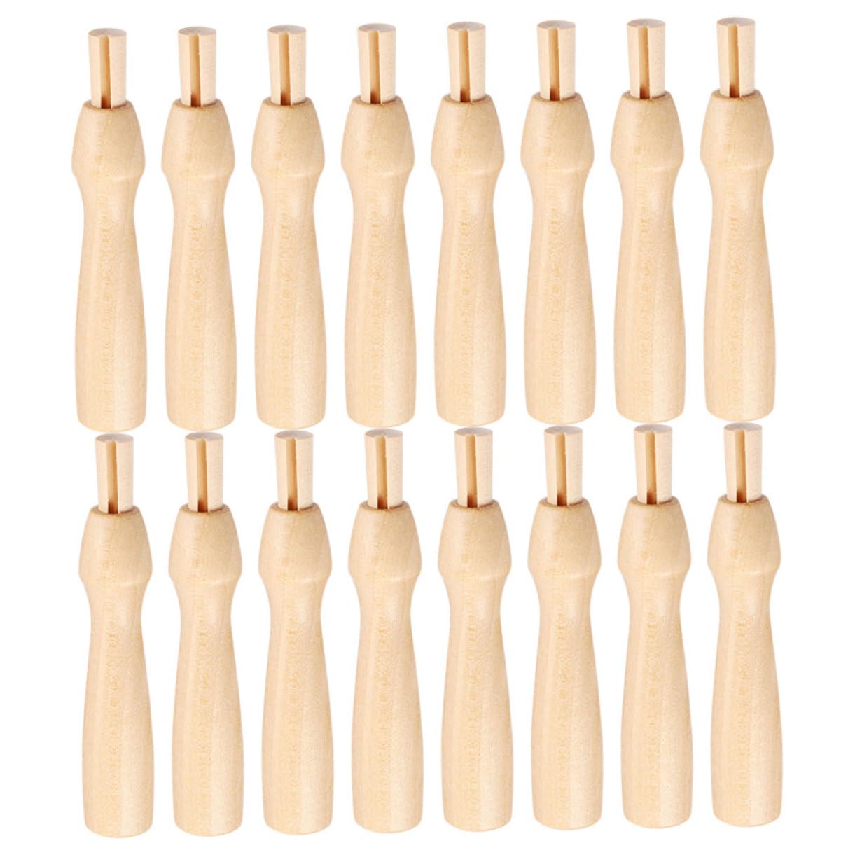 Housoutil Felting Needle Tool Handles 16pcs Set Wooden Handles for Wool Felting Crafts