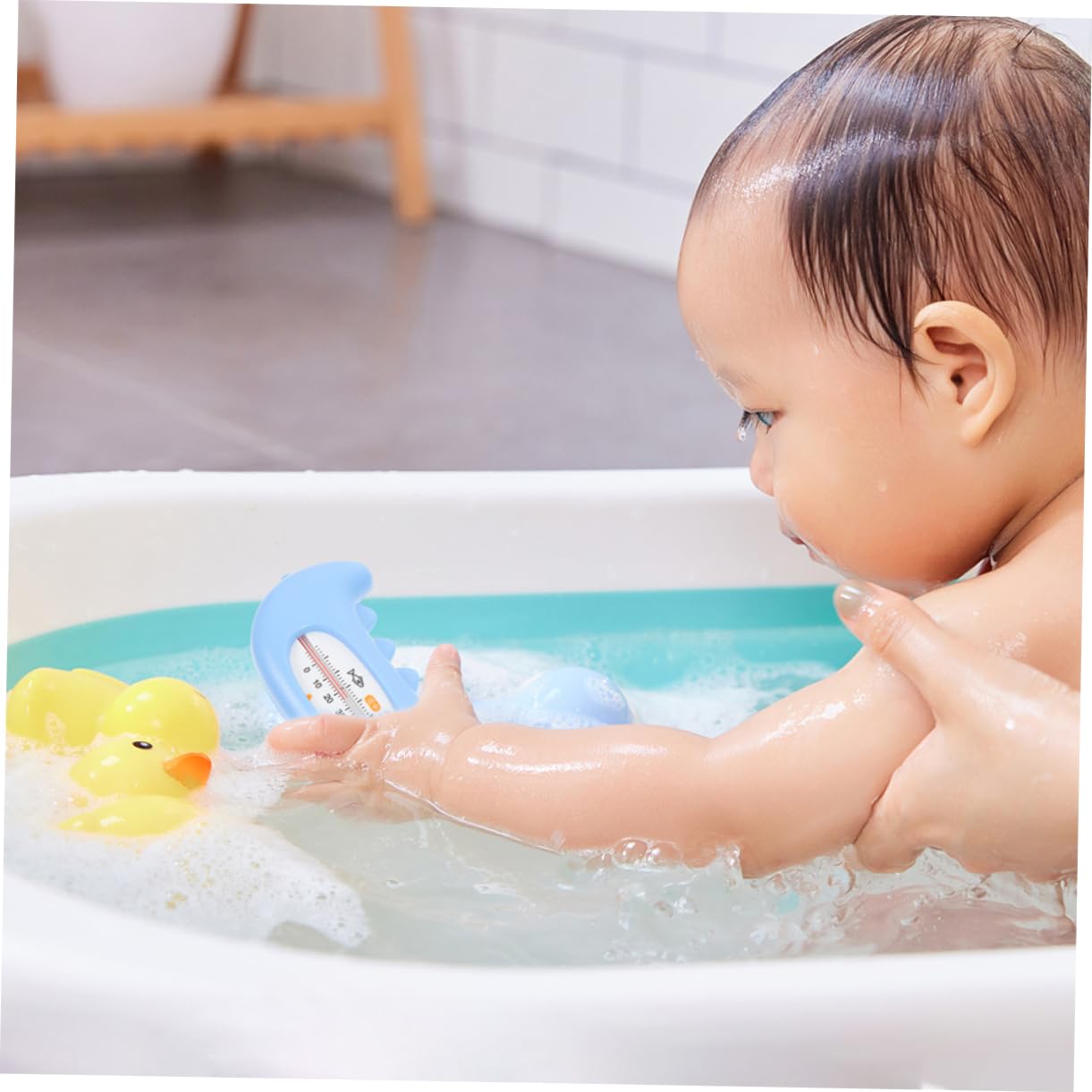 Yardwe 5 Ensembles Thermomètre Température Du Bain De Bébé Outil De Mesure De La Température De La Piscine Outil De Mesure De La Température De L'eau Pp Ciel Bleu 2 Pièces * 5
