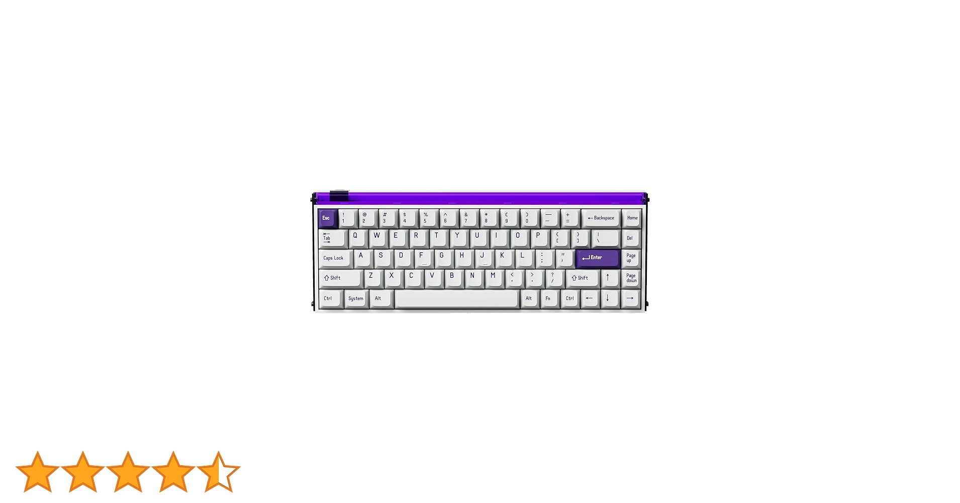 MADE68 PRO パープル キーボード 本体　新品　開封済み MelGeek MADE68 Pro – DPQP