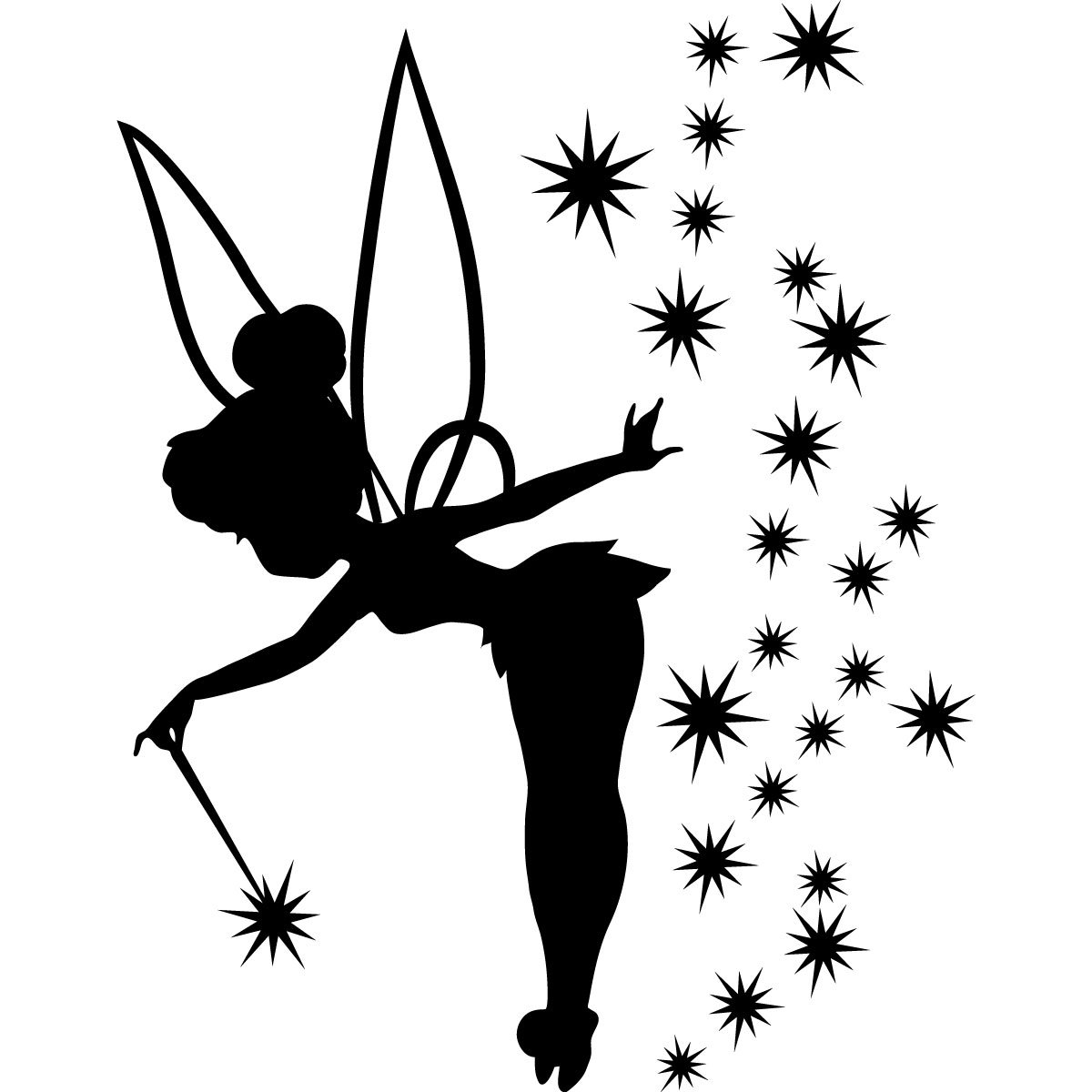 Ambiance Stickers Sticker Adorable Fairy 70 x 55 cm Gold - Image 3