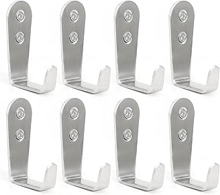 8 Pcs Stainless Steel Hooks for Hanging, Heavy Duty Hook, Wall Hooks Key...