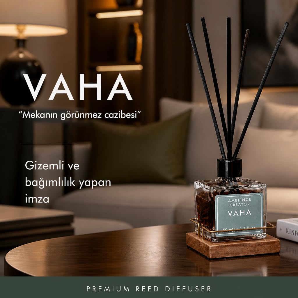 VAHA REED DIFFUSER/ÇUBUKLU ODA KOKUSU 50 ML