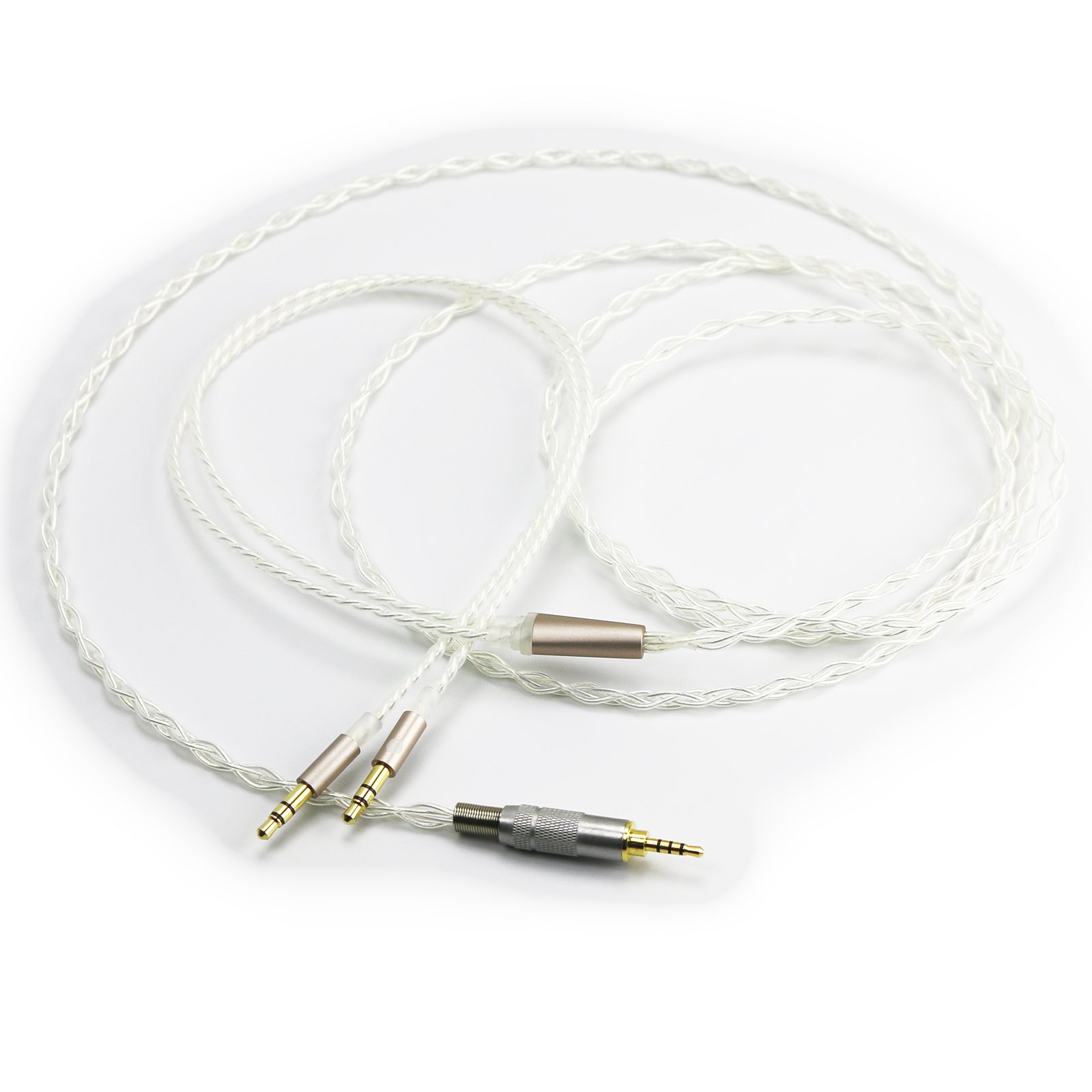 Cavo HiFi 2,5 mm Trrs bilanciato maschio a doppio connettore 3,5 mm compatibile con Hifiman Sundara, Arya, Ananda cuffie e per Astell&Kern AK240 AK380 Onkyo 2 m
