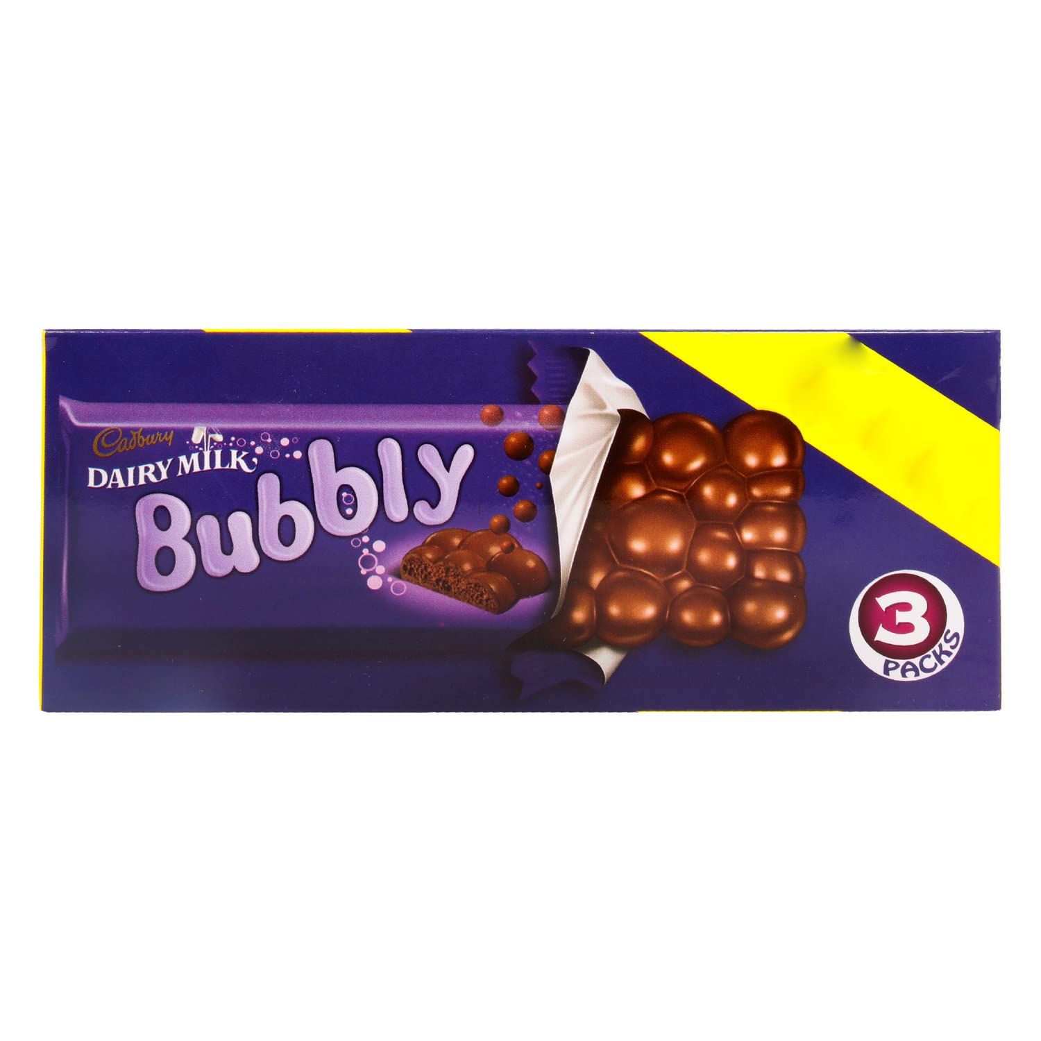 Cadbury Dairy Milk Bubbly Milk Chocolate 3 x 87g