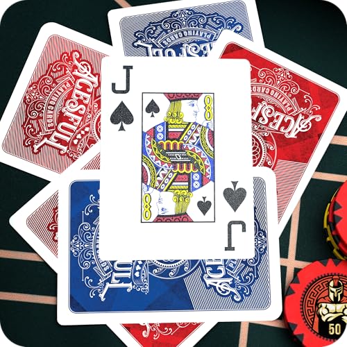 Image of CASINOKART 500 Poker Chipset Muscular Knight Edition Professional Poker Set with 2 Decks of Playing Cards, Dealer Button & Premium Case Casino-Grade Poker Chips for Home Games, Tournaments & Parties