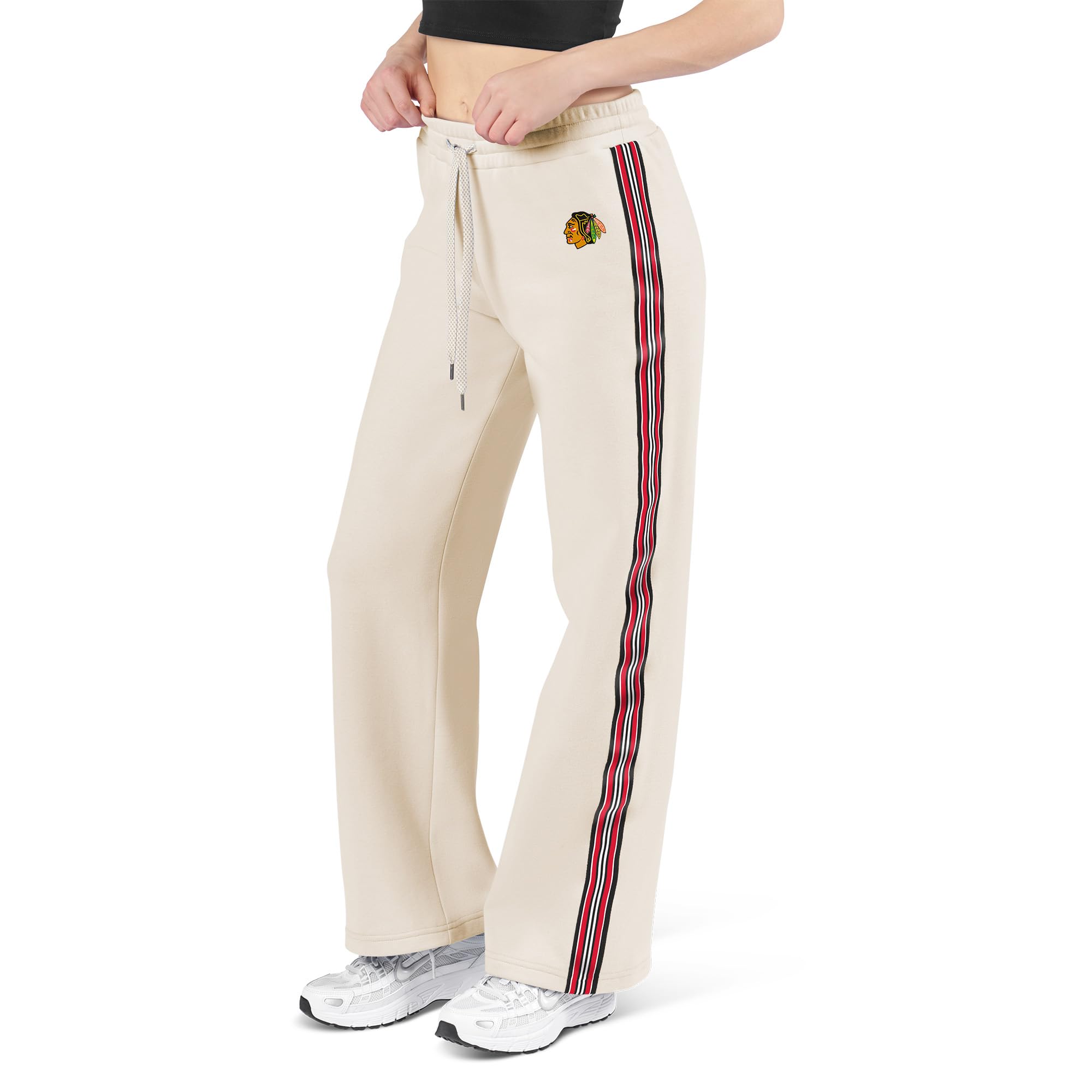 NHL Womens Mid Rise Fleece Pants with Back Pocket Sweatpants for Girls Comfy and Warm