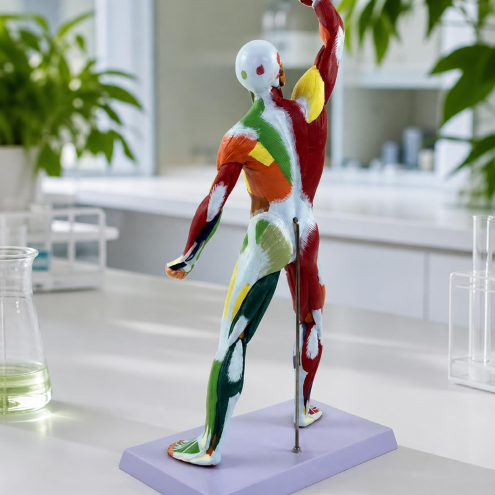 Modello Muscolare con Base Preciso , Modello Muscolare Umano Da 50 Cm