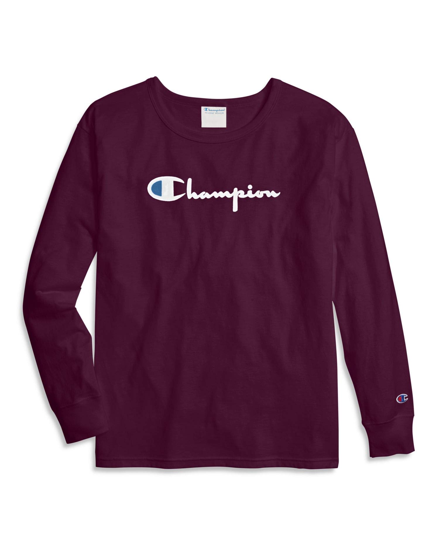 ChampionWomen's The Long Sleeve Boyfriend Tee-Direct Flock Script